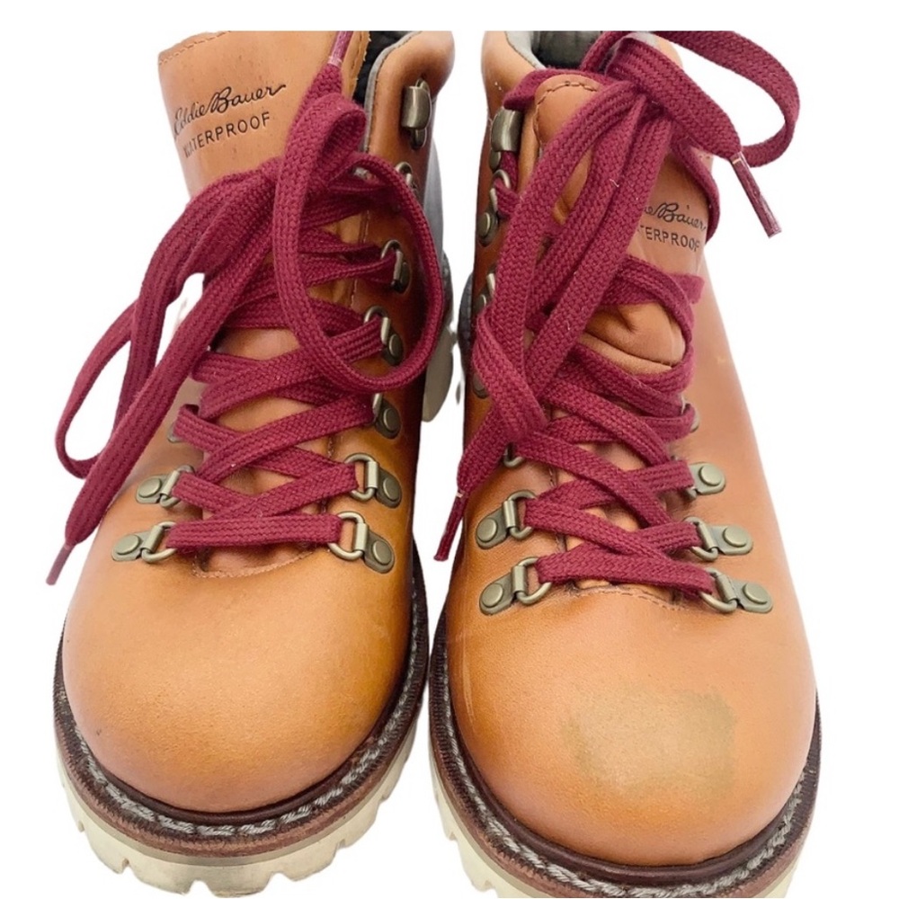 Eddie Bauer Originals K Series Paprika Waterproof Leather Hiking Boots Womens 7